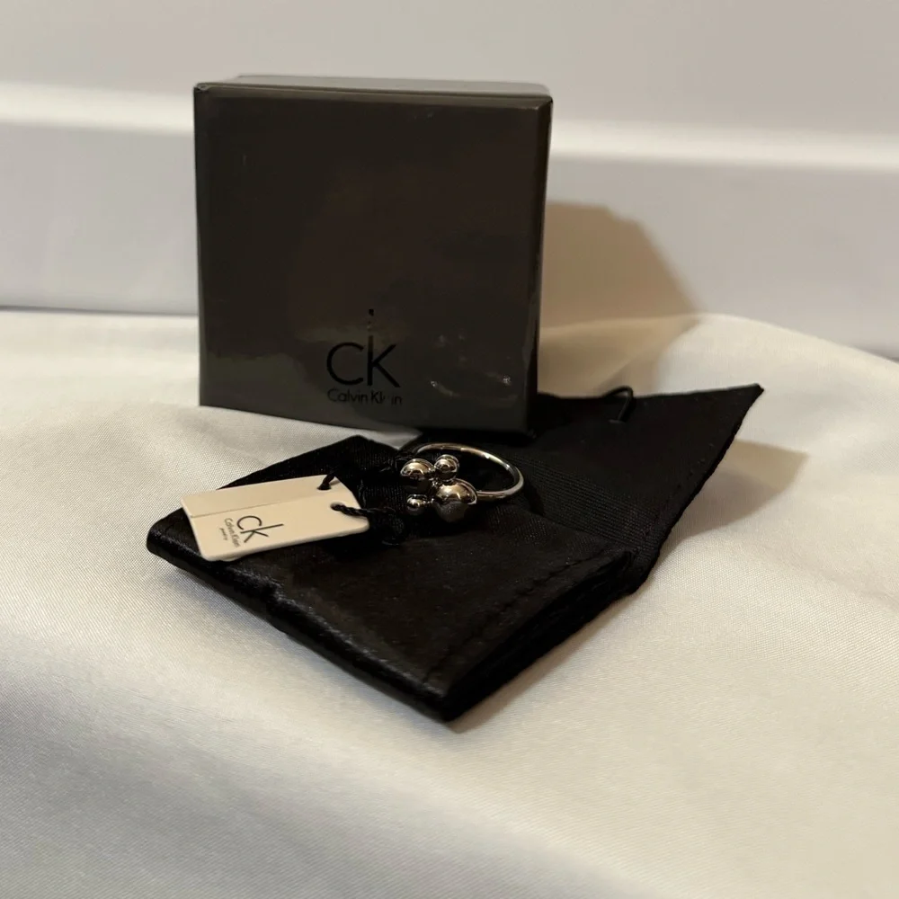 Calvin Klein Stainless Steel Fidget Spinning Ring